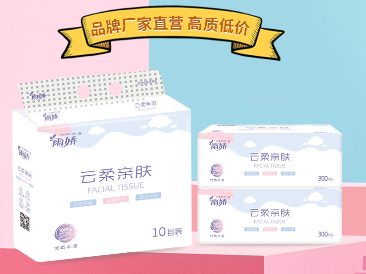 雲柔親膚抽取式面巾紙（10包裝）